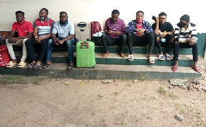 The seven nigerians arrested in Ho