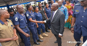 Vice President Bawumia commended the officers and men of the Service for delivering