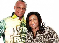 Former Black Stars coach, James Kwasi Appiah and his wife, Angela