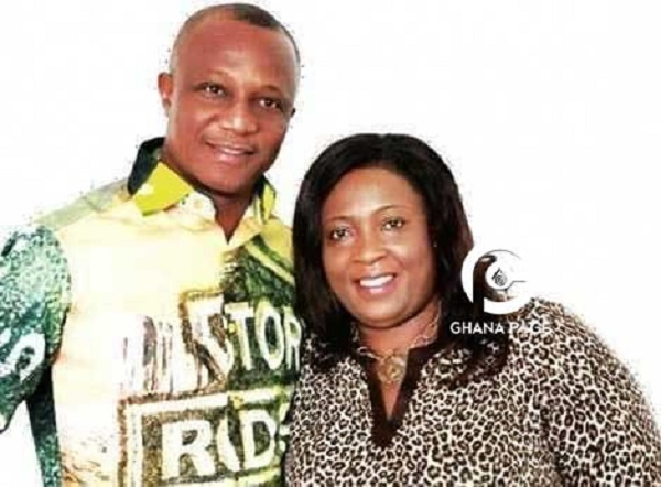 Former Black Stars coach, James Kwasi Appiah and his wife, Angela