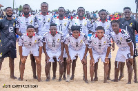 Ghana's Beach Soccer team