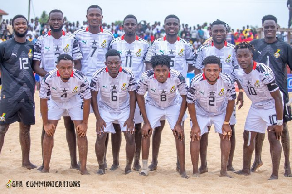 Ghana's Beach Soccer team