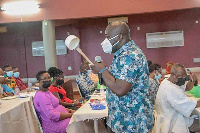 Dr Kwabena Fosuhene Kusi addressing the gathering