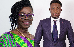 Minister for Communications, Ursula Owusu-Ekuful and Social commentator Kwame A Plus