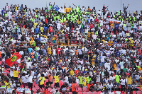 Accra Hearts of Oak fans at the stadium