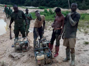 Apampram illegal miners in police custody