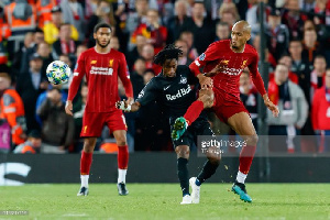 Ghana international Majeed Ashimeru played his first Champions League game against Liverpool