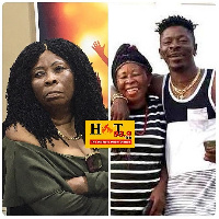 Shatta Wale with his mom