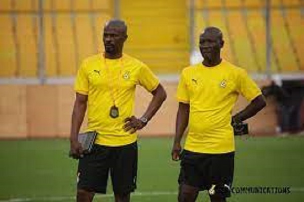 A photo of Didi Dramani and George Boateng