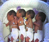 File photo of a set of quadruplets