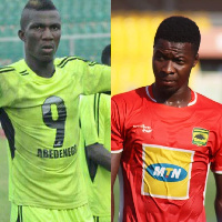 Abednego Tetteh and Kotoko defender Ismail Ganiu