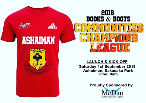 The Books and Boots champions league is on September 1