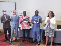 Officials at launch of the 2019 Ghana Extractive Industry Transparency Initiative (GHEITI) report