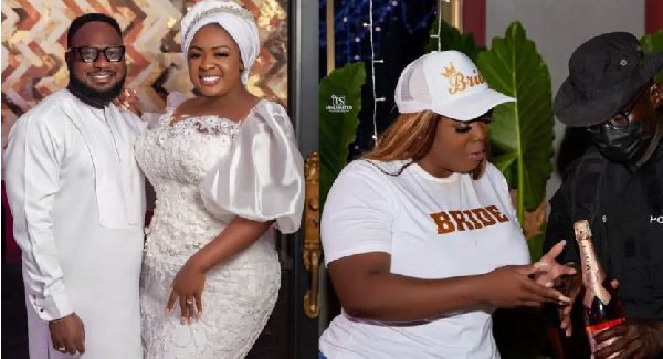 Tracey Boakye and Frank Ntiamoah tied the knot about a week ago