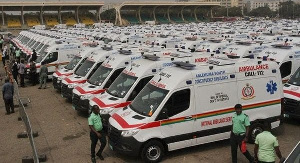 Ambulances at the Independence Square