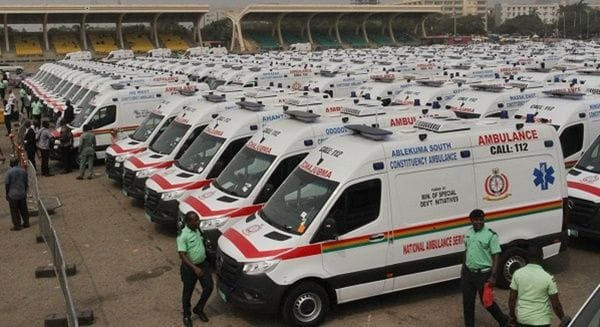 Ambulances at the Independence Square