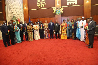 President Nana Addo Dankwa Akufo-Addo with the 21 envoys