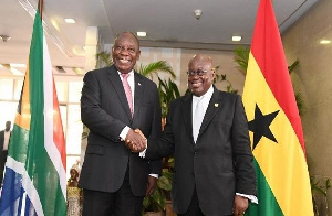 President Nana Addo Dankwa Akufo-Addo and Cyril Ramaphosa