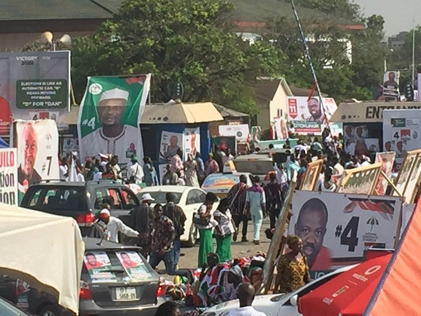 Lots of party enthusiasts have converged at Trade Fair for the NDC congress