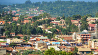 An aerial view of a section of Mukono City