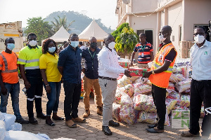 ZEN Petroleum has donated relief items to victims of the Bogoso explosion