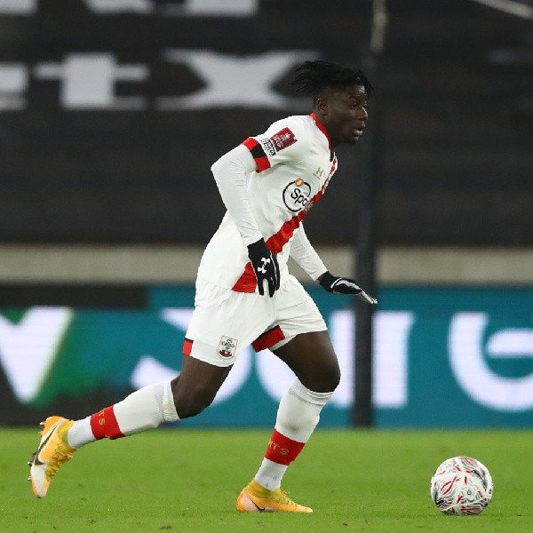 Mohammed Salisu in action for Southampton