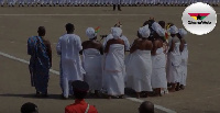 Traditional authorities praying at Ghana@60