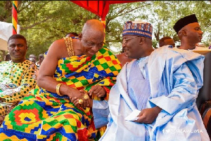 Vice President, Dr. Mahamudu Bawumia with Nana Boakye Tromu III