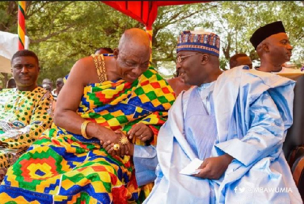 Vice President, Dr. Mahamudu Bawumia with Nana Boakye Tromu III