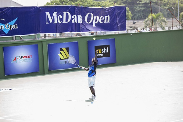 George Nyarko readies to serve