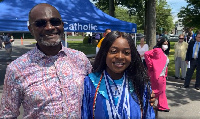 Kennedy Agyapong with his daughter Yvonne Agyapong