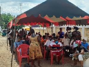 People waiting to register for TIN