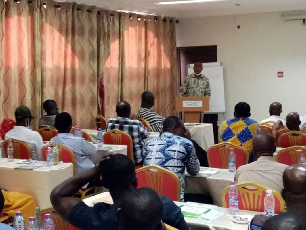 Member of Parliament for Madina Constituency, Alhaji Abubakar Boniface speaking at the event