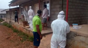 The health team visited an apartment housing the construction workers