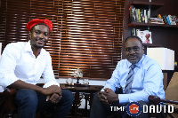 Ernesto Yeboah with  David Ampofo on Time With David