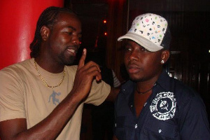 Prince Tagoe (left) with Praye 