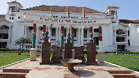 Frontal view of the Supreme Court complex