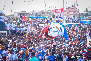 Supporters of the New Patriotic Party at a rally