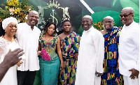 COP Kofi Boakye and other dignitaries in a photo with the couple