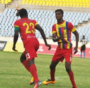 Richard Zuma's spirited performance helped Hearts progress to the last four of the Ghalca G8