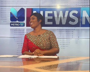 Bridget Otoo at Metro TV studio