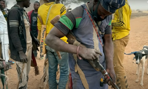 Some of the bandits as captured in the film