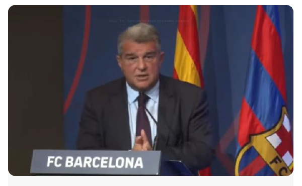 Laporta has previously told the media that Barcelona are on course for profit from the past season