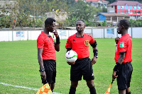 Match officials at a league game | File photo