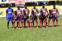 Accra Hearts of Oak team line up before a game | File photo