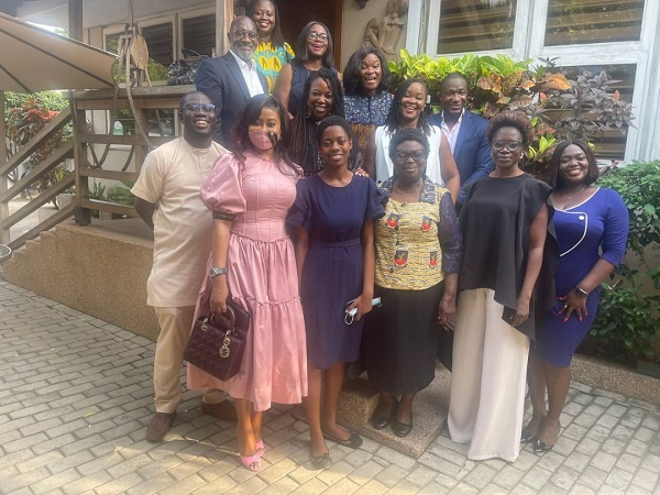 Francisca Lamini in a group photo with the CEOs