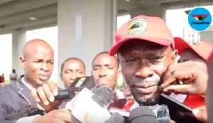 Akunnor's interaction with the media was cut shot  by an official of Kotoko