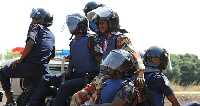 A photograph of some policemen