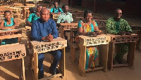 Samuel Okudzeto Ablakwa has donated 200 pieces of furniture to the Battor Senior High School