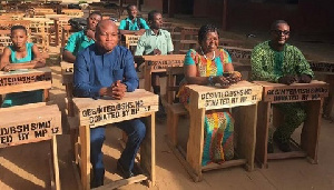 Samuel Okudzeto Ablakwa has donated 200 pieces of furniture to the Battor Senior High School